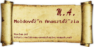 Moldován Anasztázia névjegykártya